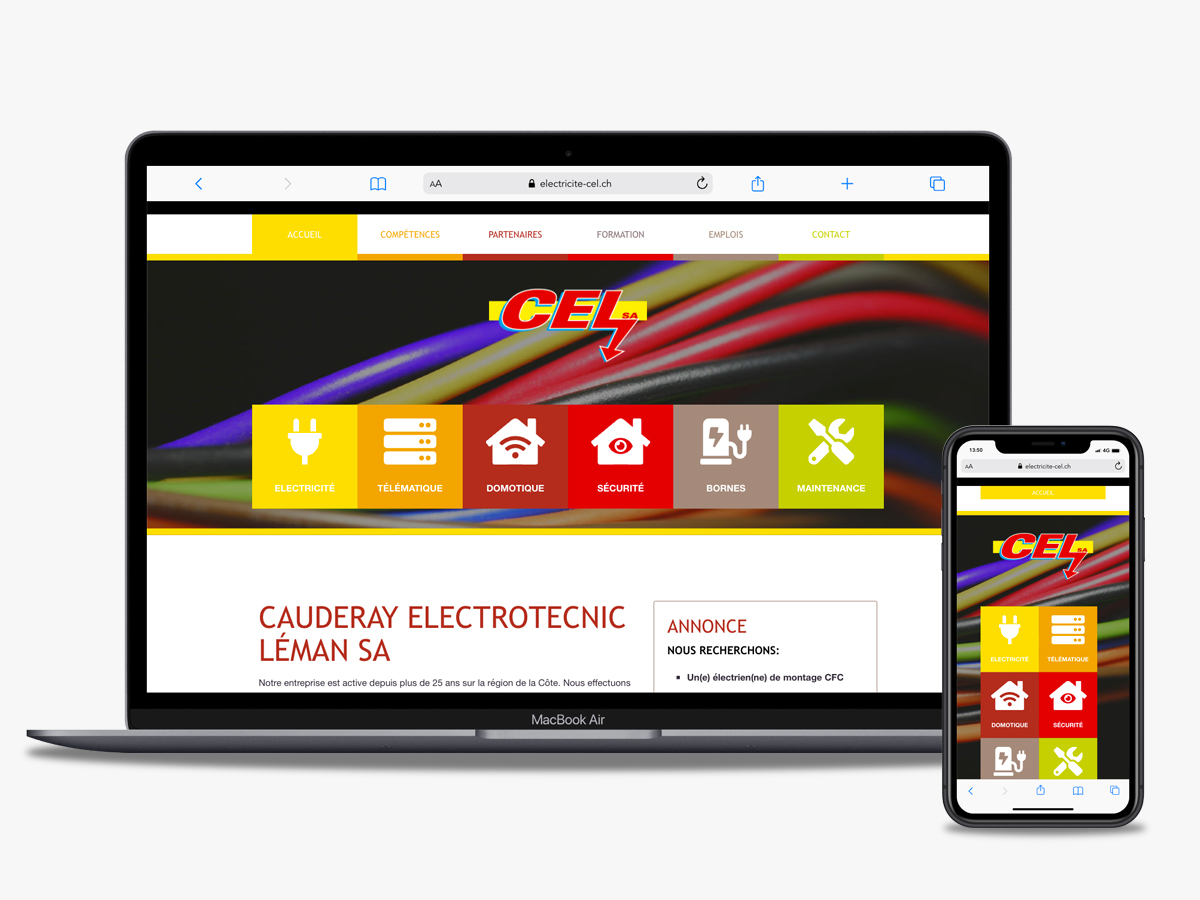 Website electricite-cel.ch