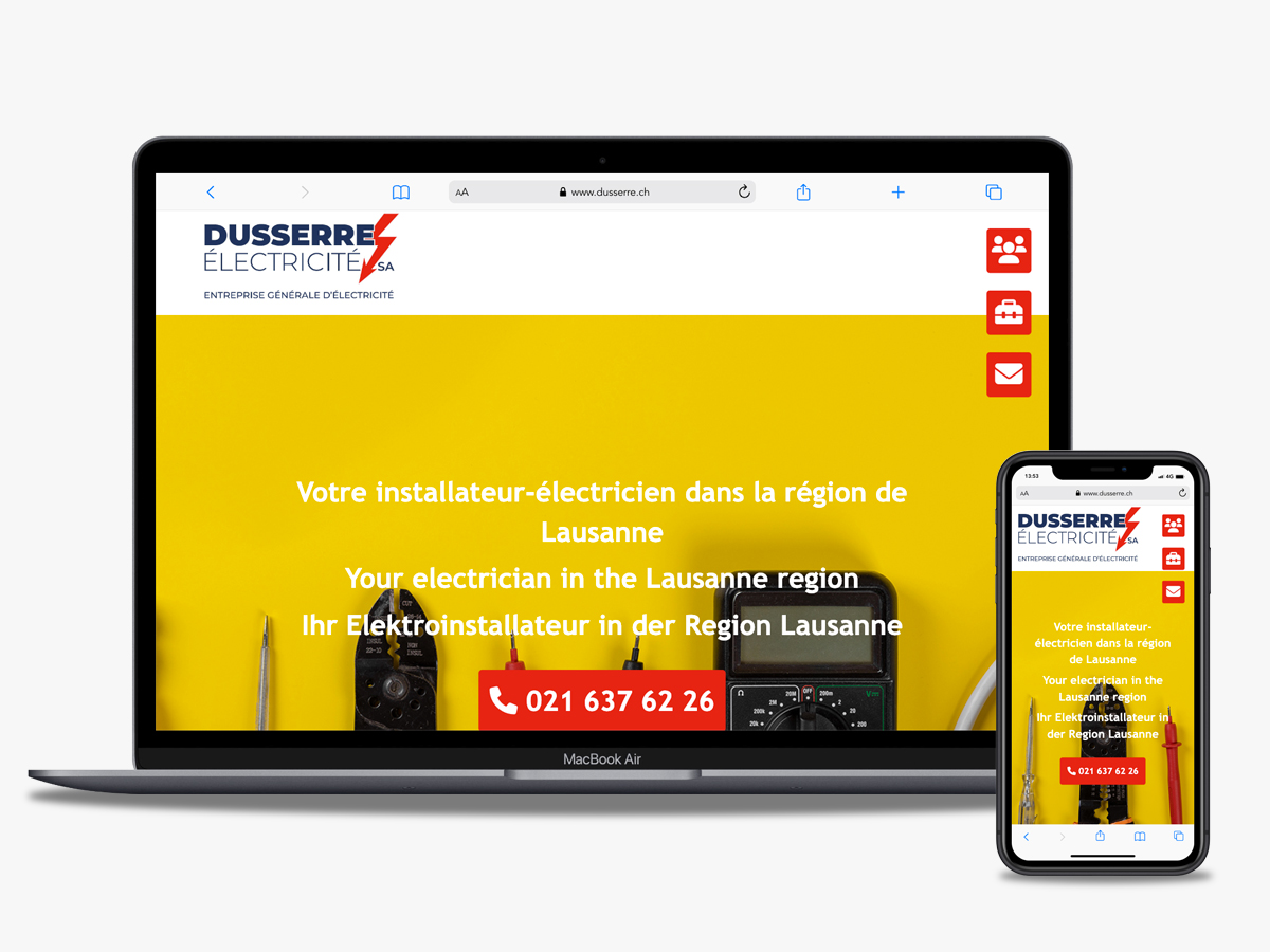 Website dusserre.ch