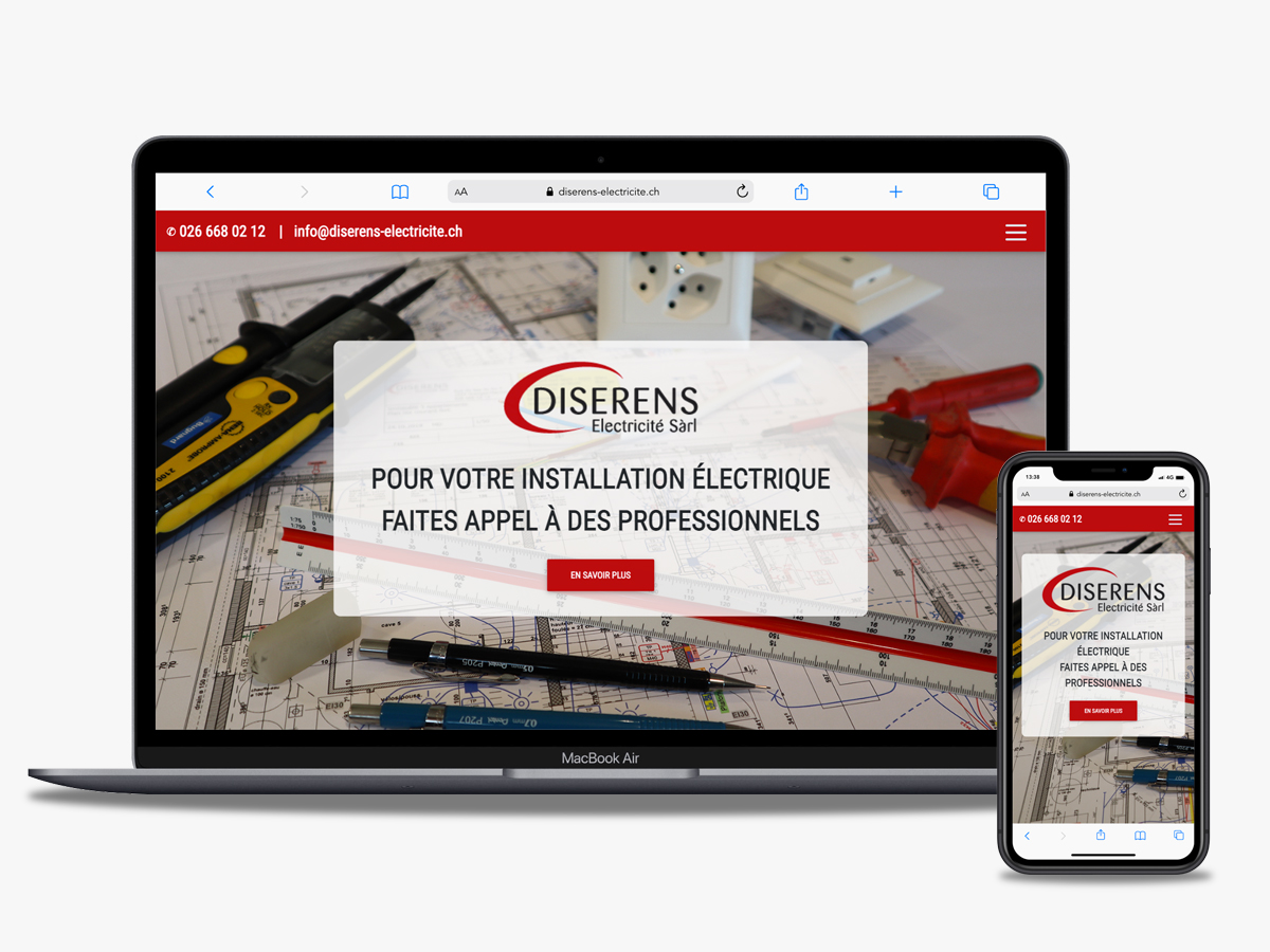 Website diserens-electricite.ch