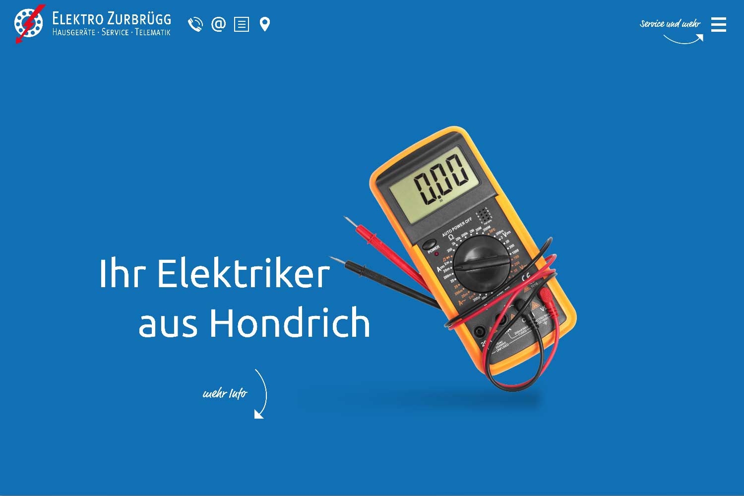 Website Elektro Zurbrügg AG