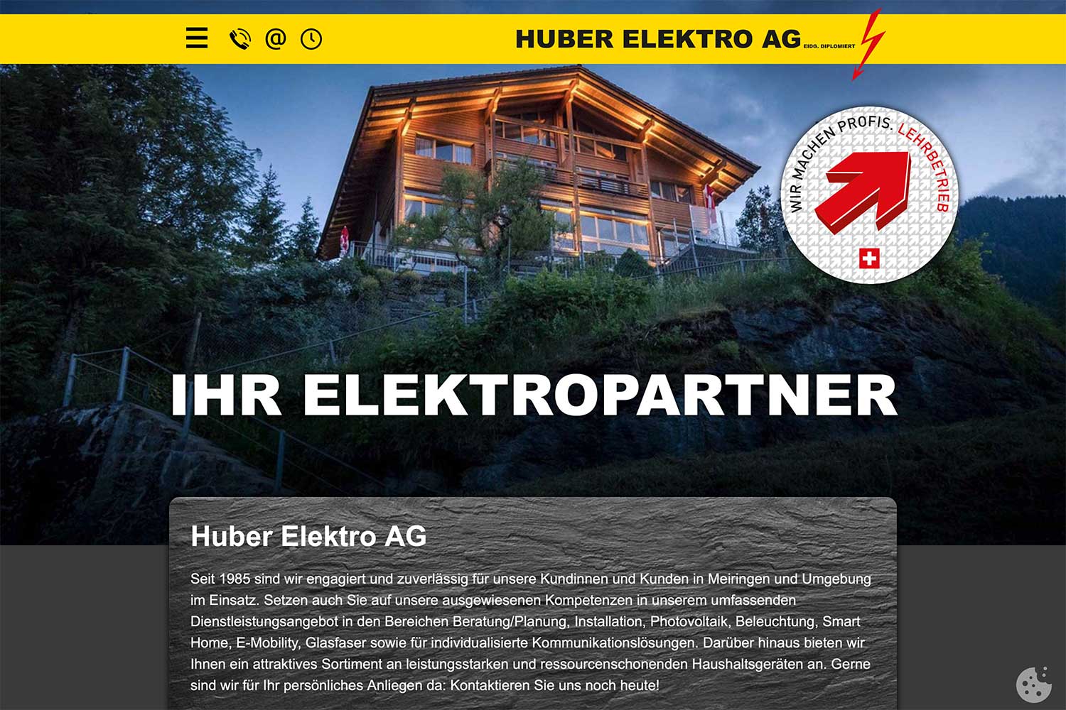 Sito web Huber Elektro