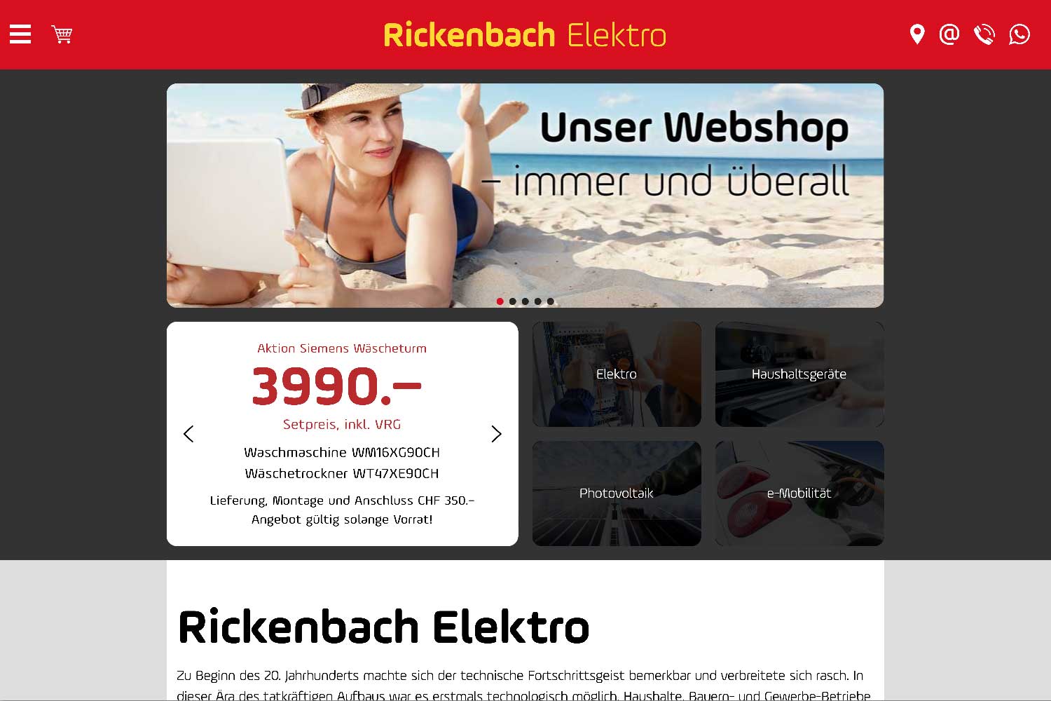 Site web Alois Rickenbach