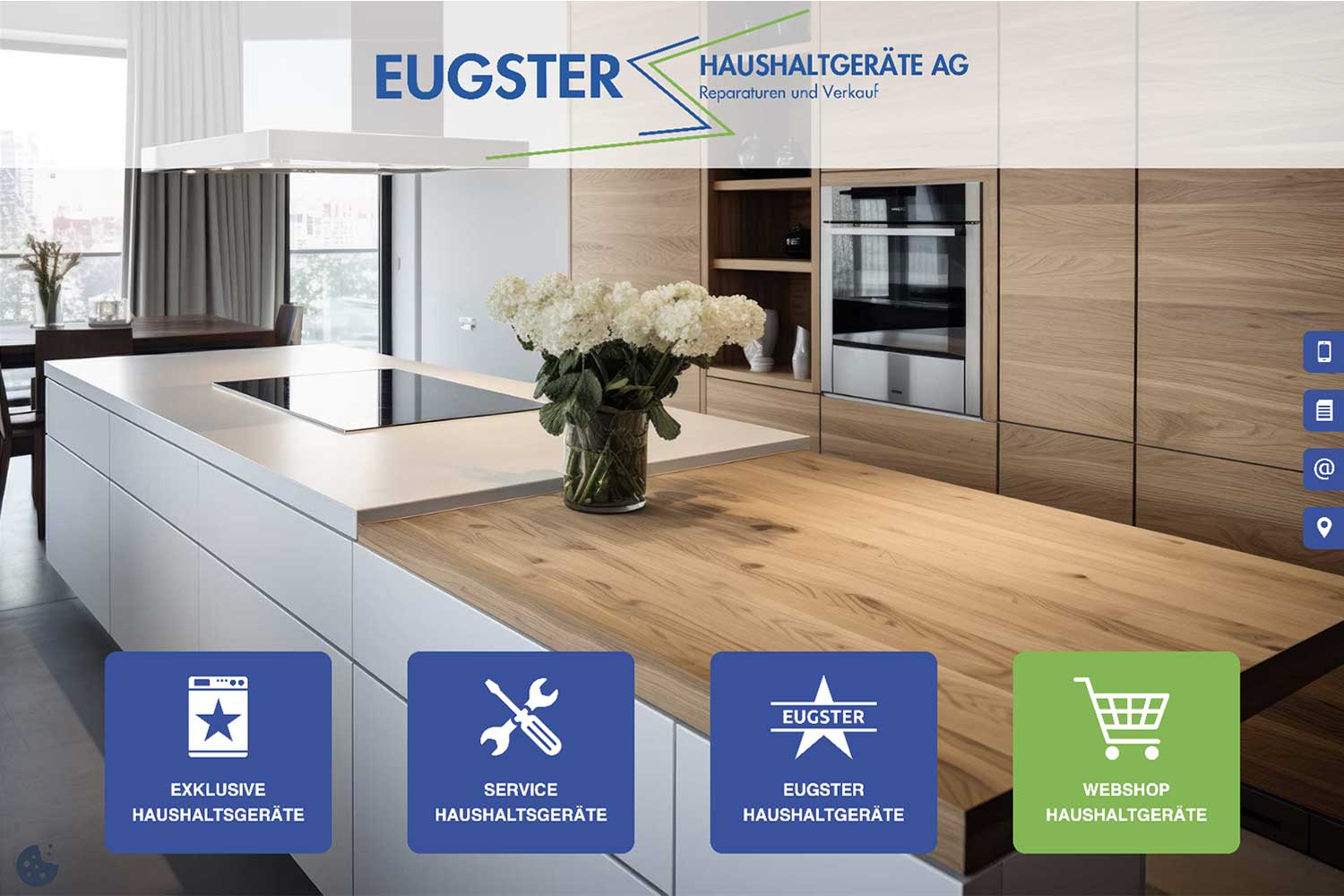 Site web Eugster Haushaltsgeräte