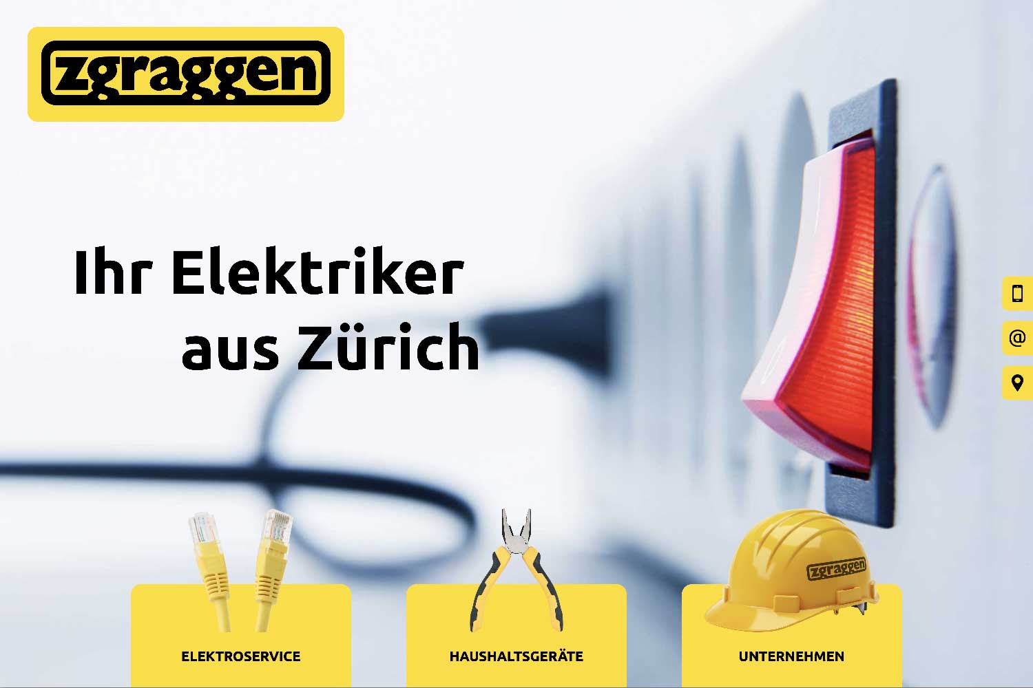 Website Zgraggen Elektroinstallationen